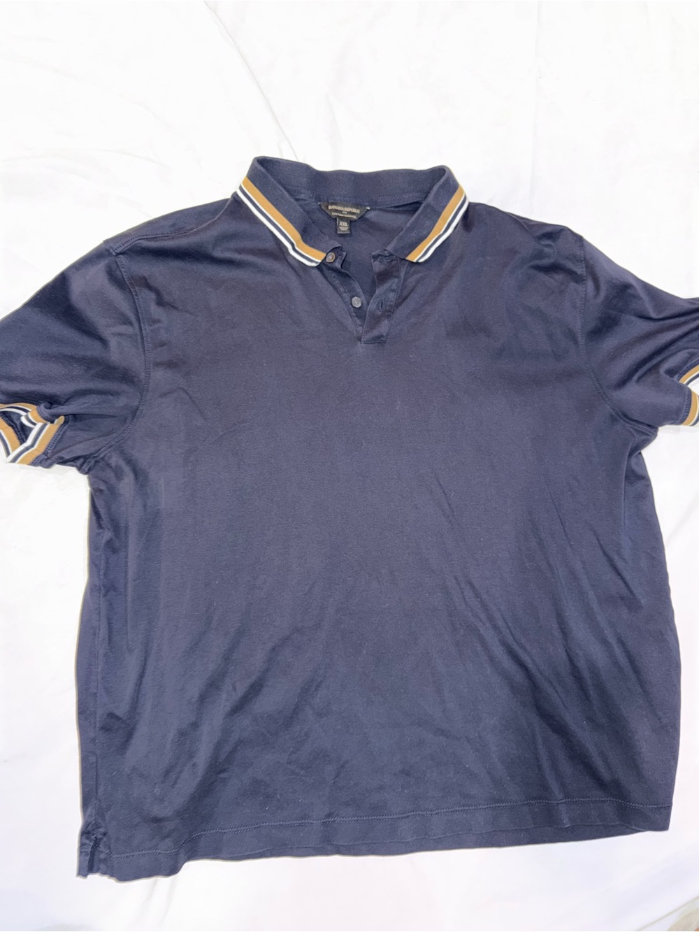 Banana Republic Luxe Touch Performance Polo Shirt Men’s XXL Navy